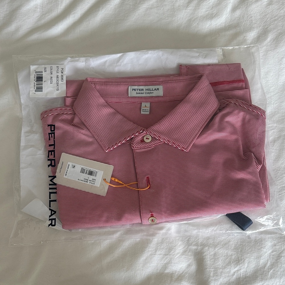 Peter Millar Men's Striped Polo Shirt